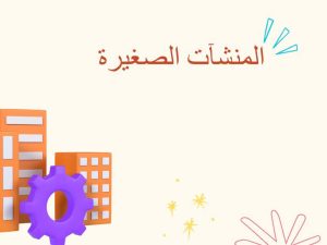 الوحدة السابعة المنشآت الصغيرة