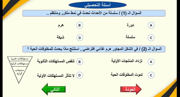 ⁦انتقال الطاقة في النظام البيئي ( جديد )⁩ - الصورة ⁦9⁩